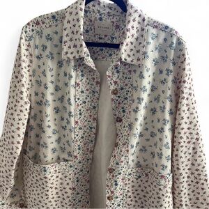 Sezane Will Floral patchwork jacket